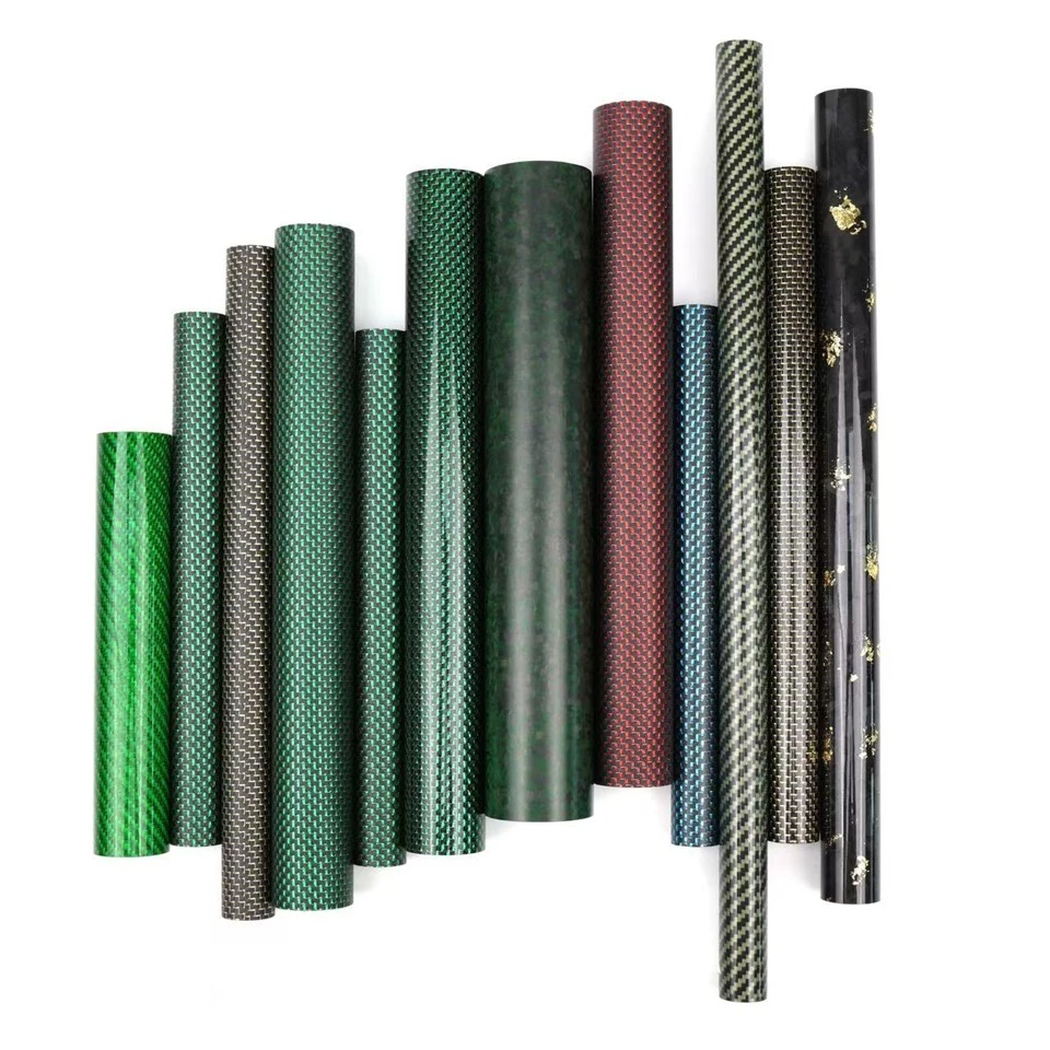 Colored Carbon Fiber Decorative Tubes Colored Carbon Fiber Decorative Tubes